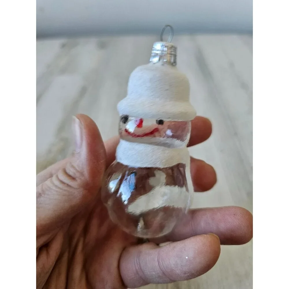 unbranded snowman glass
